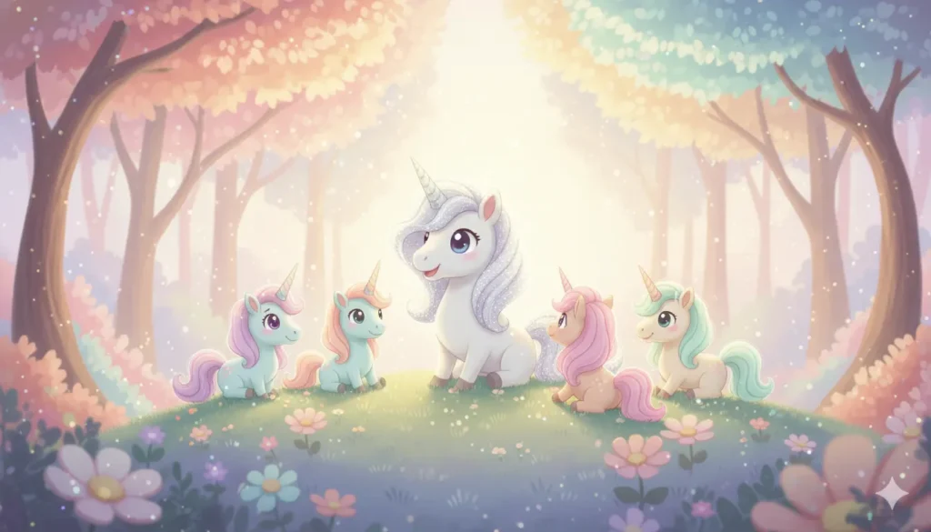 3-Amistad-de-los-unicornios-cuento-de-unicornios Cuentos de unicornios la amistad del bosque encantado de los unicornios