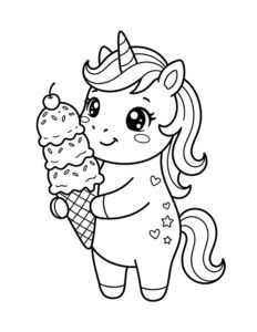 Dibujos de unicornios para imprimir y colorear