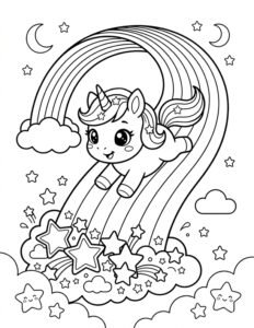 dibujo-unicornio-para-colorear-arcoiris