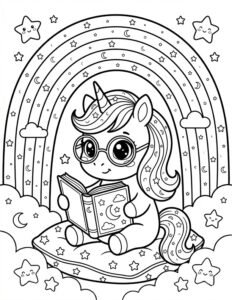 dibujo-unicornio-para-colorear-arcoiris