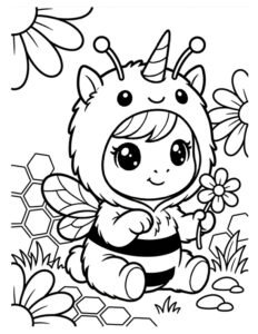 Dibujos de Unicornios Disfrazados de Animales para Colorear